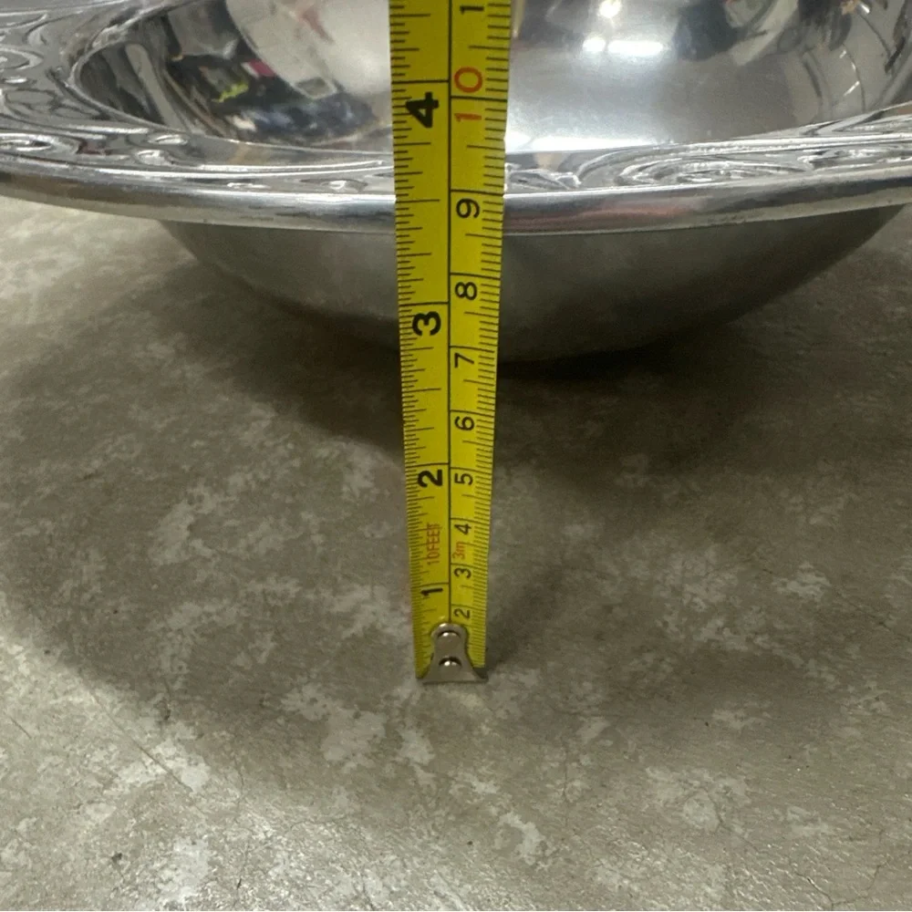 Lenox Silver Swirl Design Bowl
